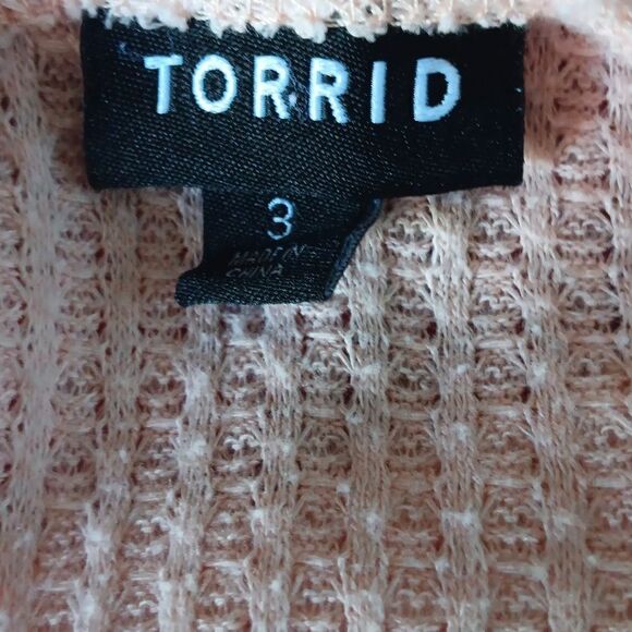 Torrid Brushed Waffle Knit Henley Top - Picture 5 of 9